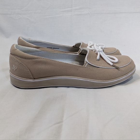 Grasshoppers Tan and White Boat Shoe Loafers Size 7 - Picture 6 of 11